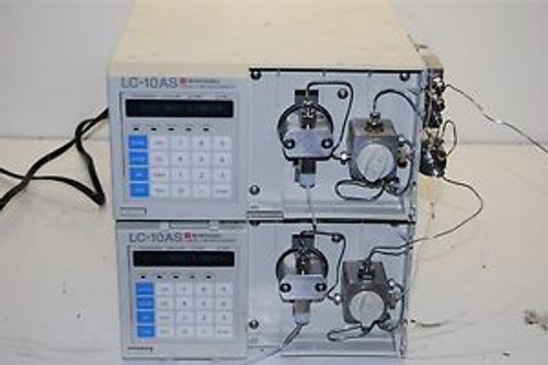 Shimadzu LC-10AS Liquid Chromatographs / 2 UNITS AS-IS ()