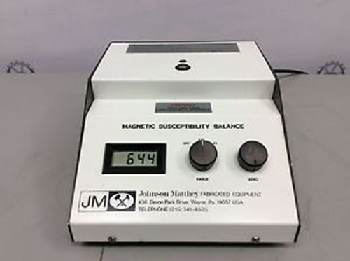 Johnson Matthey Magnetic Susceptibility Balance (MSB) Model MKIC=0.949