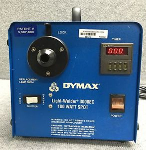 DYMAX 3000 EC UV Cure 3000EC  3000 E.C.LIGHT-WELDER 100 WATT SPOT, HOURS DIGITAL