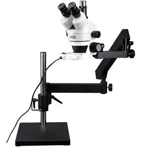 3.5X-45X Articulating Trinocular Zoom Microscope with Ring Light
