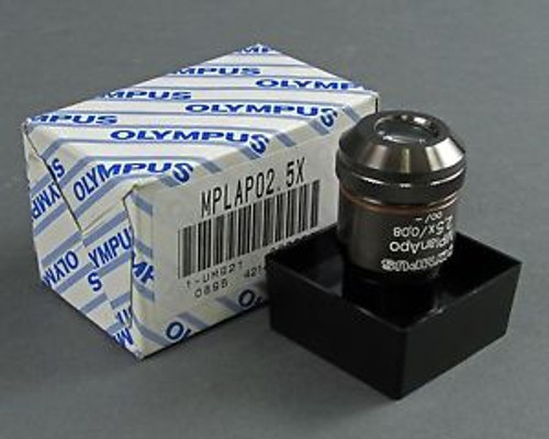 NEW Olympus MPlanAPO 2.5x/0.08 ?/0 Apochromat Microscope Objective MPLAPO2.5X