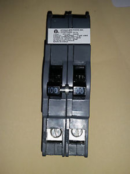 Zinsco CONNECTICUT ELECTRIC  2-Pole 100A 120/240V Circuit Breaker UBIZ2100 New