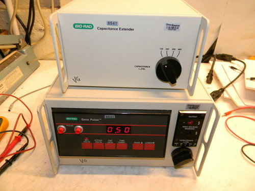 Bio-Rad Gene Pulser 1652076, Capacitance Extender 1652087, Shocking Chamber