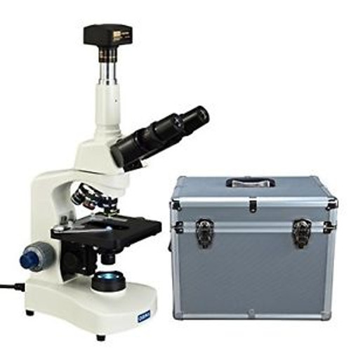 OMAX 40X-2500X Trinocular Compound LED Siedentopf Microscope with Aluminum...NEW