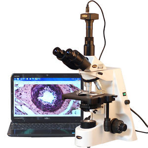 40X-2500X Infinity Plan Research Compound Microscope with 3MP USB Digital Camera