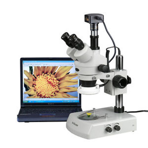 3.5X-90X LED Trinocular Zoom Stereo Microscope + 14MP USB3 Digital Camera