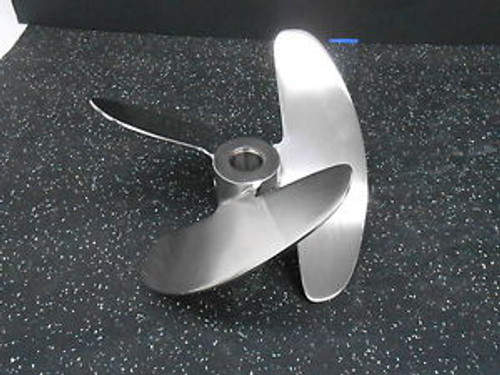 10 DIAM. X 1.25 BORE STAINLESS STEEL 45º PITCHED 3 BLADE REACTOR TANK IMPELLER