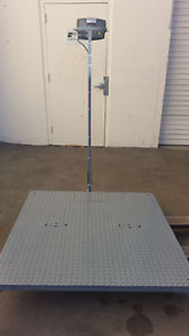 FAIRBANKS 5000LBS PLATFORM FLOOR SCALES DIGITAL SCALE DISPLAY 4 X 4