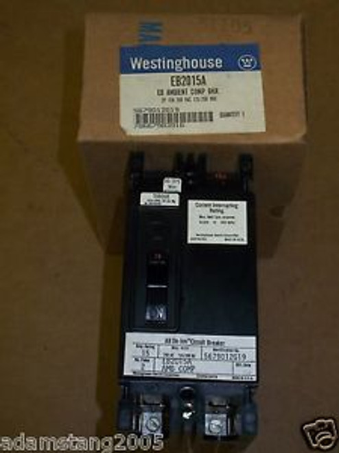 New Westinghouse EB 2 pole 15 amp 240v EB2015A Circuit Breaker