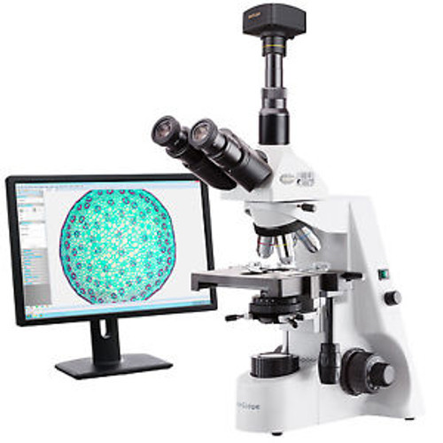 AmScope T690B 40X-2000X Infinity Trinocular Microscope + 10MP Camera