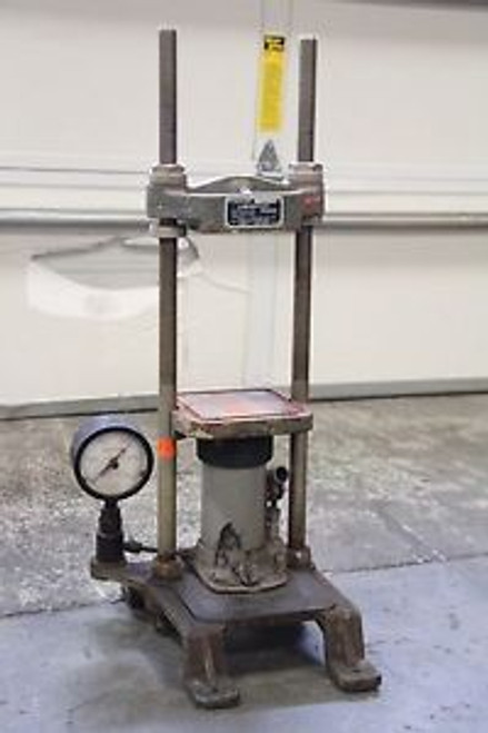 Carver Laboratory 24,000 LBS Hydraulic Press 19100-119 Adjustable Height