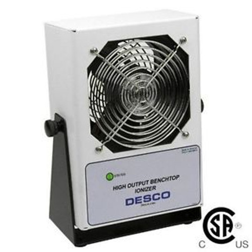 Desco 60505 High Output Bench Top Ionizer with Powder Coated Housing, 120V Po...