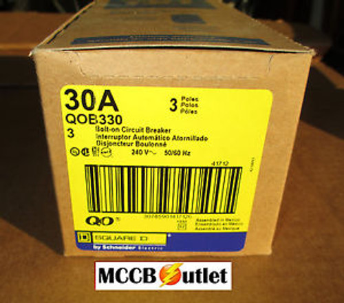 New IN BOX - Square D QOB330  Circuit Breaker -