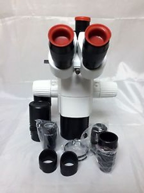 Trinocular Stereozoom Microscope 0.62-5x (6.2-50x) Zoom Range - BRAND NEW