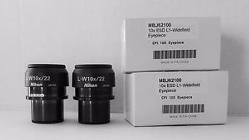 10x Nikon Eclipse Microscope CFI Widefield Eyepieces FN22 SET OF (2) MBJ62100