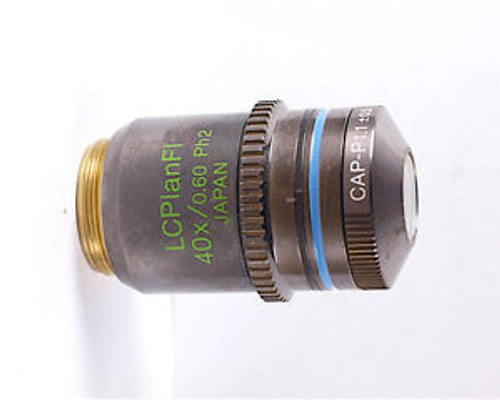 Olympus LCPlanFL 40x /.60 Ph2 Fluorite Phase Contrast Microscope Objective