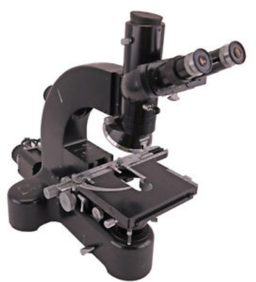 Leitz Ortholux Laboratory Bench-Top Trinocular Microscope NO OBJECTIVE LENSES