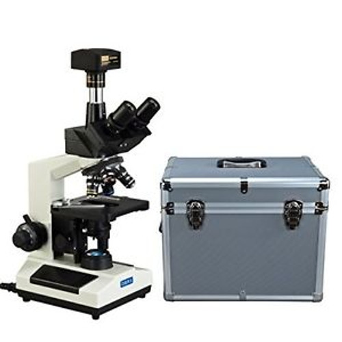 OMAX 40X-2500X Trinocular Compound LED Microscope with 14MP Digital Camera and