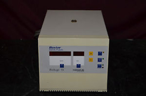 Baxter Scientific Products  Heraeus Biofuge 13 Tabletop Centrifuge M# 3637 W/Rot