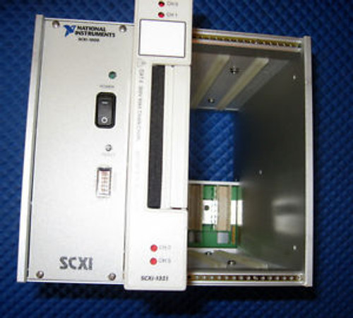 National Instruments SCXI-1000 Power Supply & SCXI-1321 Module Nim Bin Ortec
