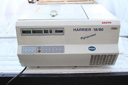 SANYO MSE HARRIER 18/80 REFRIGERATED CENTRIFUGE  MSB080.CR2 W/ ROTOR- 43124-141