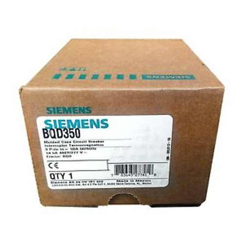 SIEMENS Circuit Breaker BQD350 BQD 350 3P 50A 480V New In Box W 1 year warranty