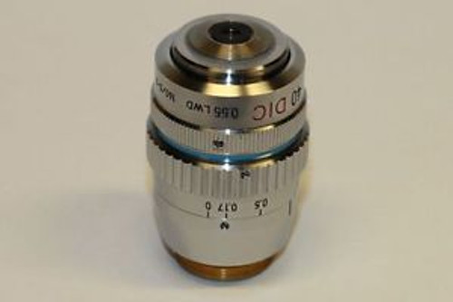 Nikon 40X/0.55 160/0-2 DIC LWD microscope objective: mint condition