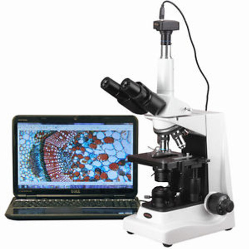 40X-2500X Biological Research Kohler Compound Microscope + 5MP Camera