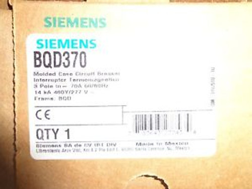 New SIEMENS BQD370  70A 3P