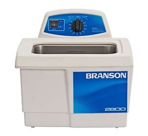 Bransonic M2800H Ultrasonic Cleaner .75 Gal Mechanical Timer with Heater 9 1/...