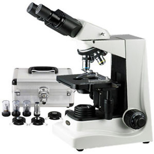 AmScope B600A-PCS Phase Contrast Binocular Compound Microscope 40X-1600X