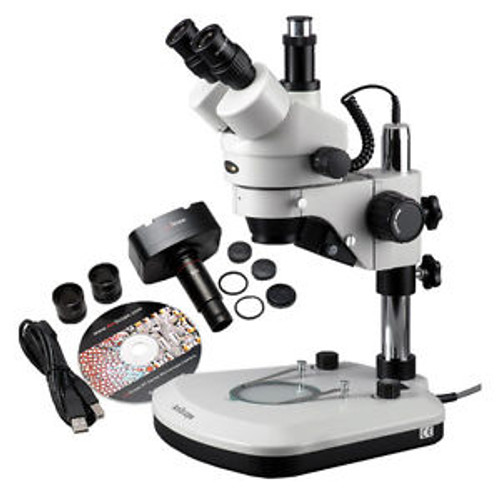 3.5X-90X Stereo Zoom Microscope + 10MP Camera for Win7 & Mac OS