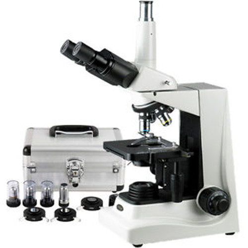 AmScope T600A-PCS Phase Contrast Trinocular Microscope 40X-1600X