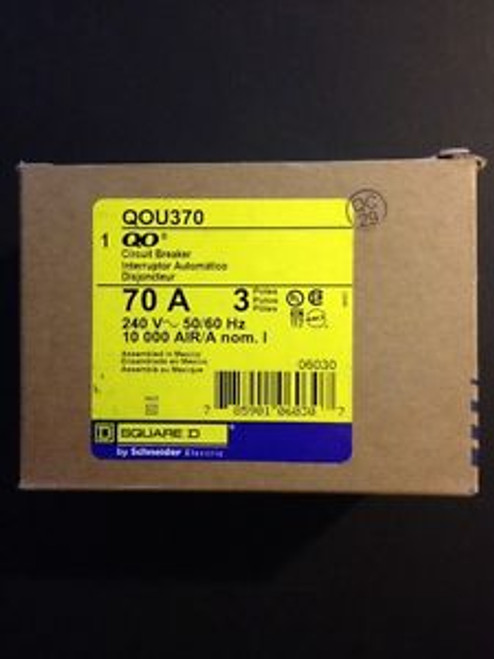 Square D Circuit Breaker QOU370 NIB