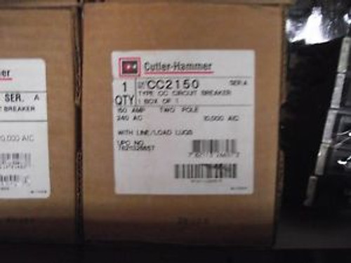 EATON CUTLER HAMMER CC2150 CIRCUIT BREAKER New IN BOX LINE& LOAD LUGS 240 VOLT