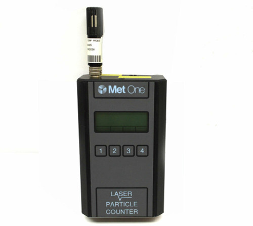 Met One 227B Handheld Laser Air Particle Counter Rs232 9Vdc Rh/Temp-Probe Detect