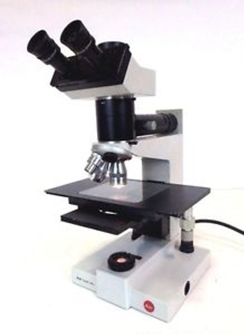 Leitz SM-LUX HL Lab Laboratory Light Source Binocular Microscope w/ 3 Objective