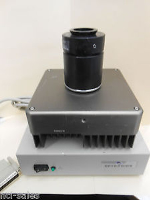 OPTRONICS P62800-00 REV X6 MAGNAFIRE MICROSCOPE CAMERA HEAD & 60800 POWER SUPPLY