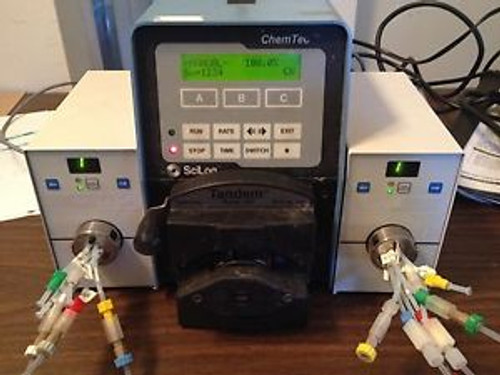 Scilog Chemtec 1081 Parastaltic Pump and 2 EV100-106 Switching Valves