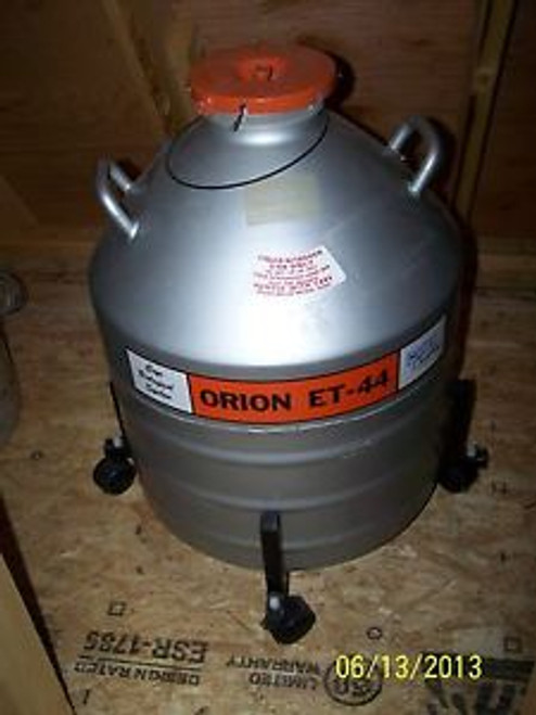 MVE ORION ET-44  LIQUID NITROGEN CRYOGENIC DEWAR With Stand