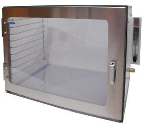 Nitrogen Desiccator Cabinet, Acrylic, with Gas Ports, Shelf & Racks