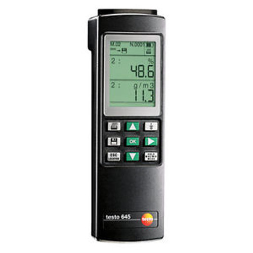 Testo 645 (0560 6450) Humidity/Temperature Measuring Instrument, with Battery