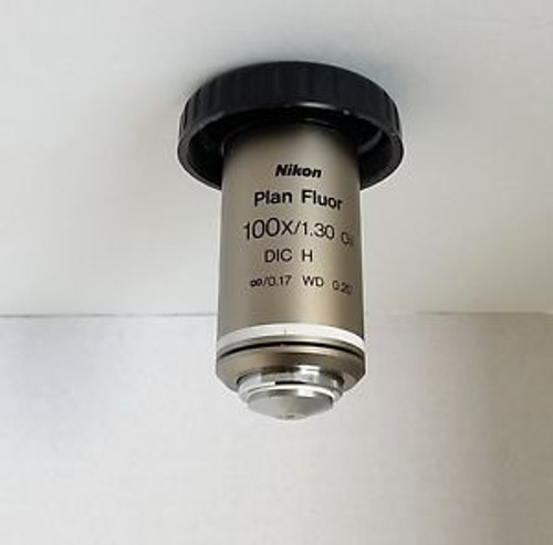 100x Nikon DIC Plan Fluor Oil CFI Infinity Microscope Objective MRH01901 100x Nikon DIC Plan Fluor Oil CFI Infinity Microscope Objective MRH01901