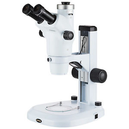 6X-50X Trinocular Zoom Stereo Microscope with Dual Illumination