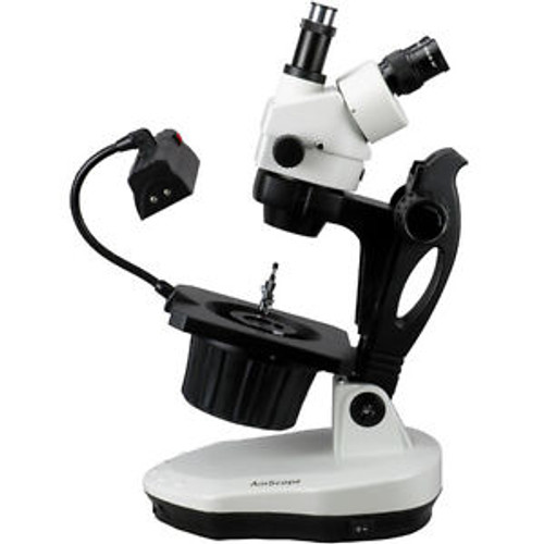 AmScope GM400TZ 3.5X-90X Advanced Jewel Gem Stereo Zoom Microscope