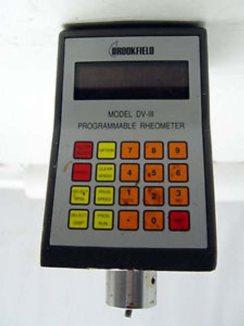 Brookfield DV-III LV Programmable Rheometer Viscometer V3.3