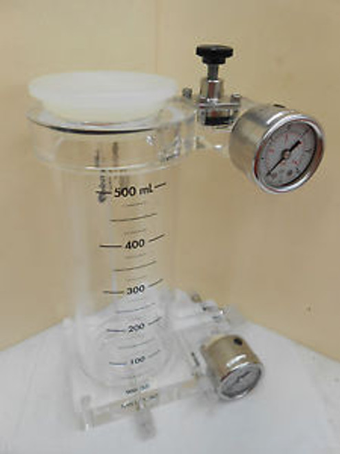 MILLIPORE GRADUATED 500mL ACRYLIC RESERVOIR FOR PELLICON XL 50/LABSCALE TTF SYS.