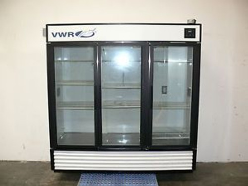 VWR GDM-72  3 Door Deli Style Laboratory Refrigerator +4 C w/ Outlets & Ports