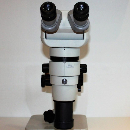 Nikon SMZ-800 Stereozoom Microscope Dual Boom Fiber Optic Ringlight