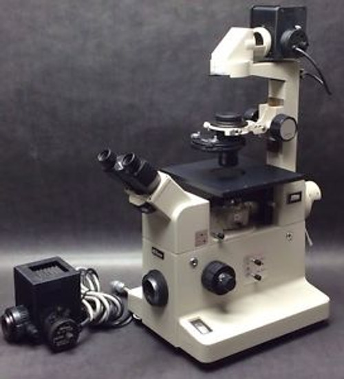 Nikon Diaphot Inverted Microscope 1 Objective & 100w HG  Light Source
